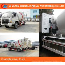 Camión mezclador de cemento 4X2 pequeño 4m3 Camión mezclador de hormigón 5m3